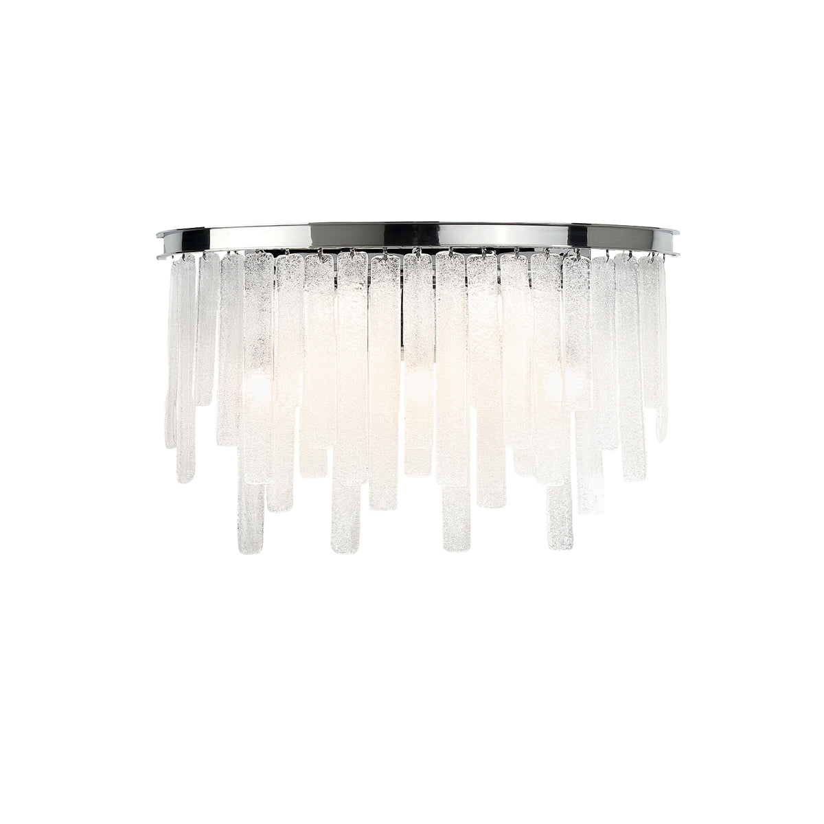 Eurofase Lighting Candice 22" 5-Light Dimmable Chrome Metal Vanity Light With Clear Glass Shades