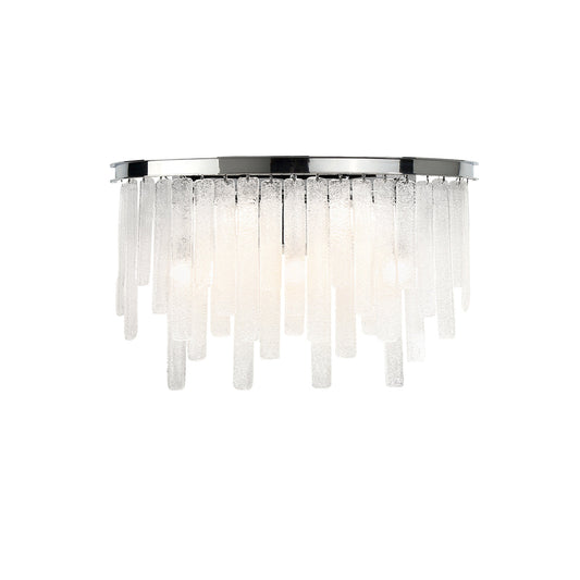 Eurofase Lighting Candice 22" 5-Light Dimmable Chrome Metal Vanity Light With Clear Glass Shades