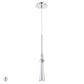 Eurofase Lighting Cani 18" Dimmable Halogen Bulb Chrome Pendant Light With Chrome Shade