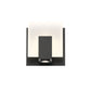 Eurofase Lighting Canmore 5" Dimmable Integrated LED Black Wall Sconce With Frosted Acrylic Shade