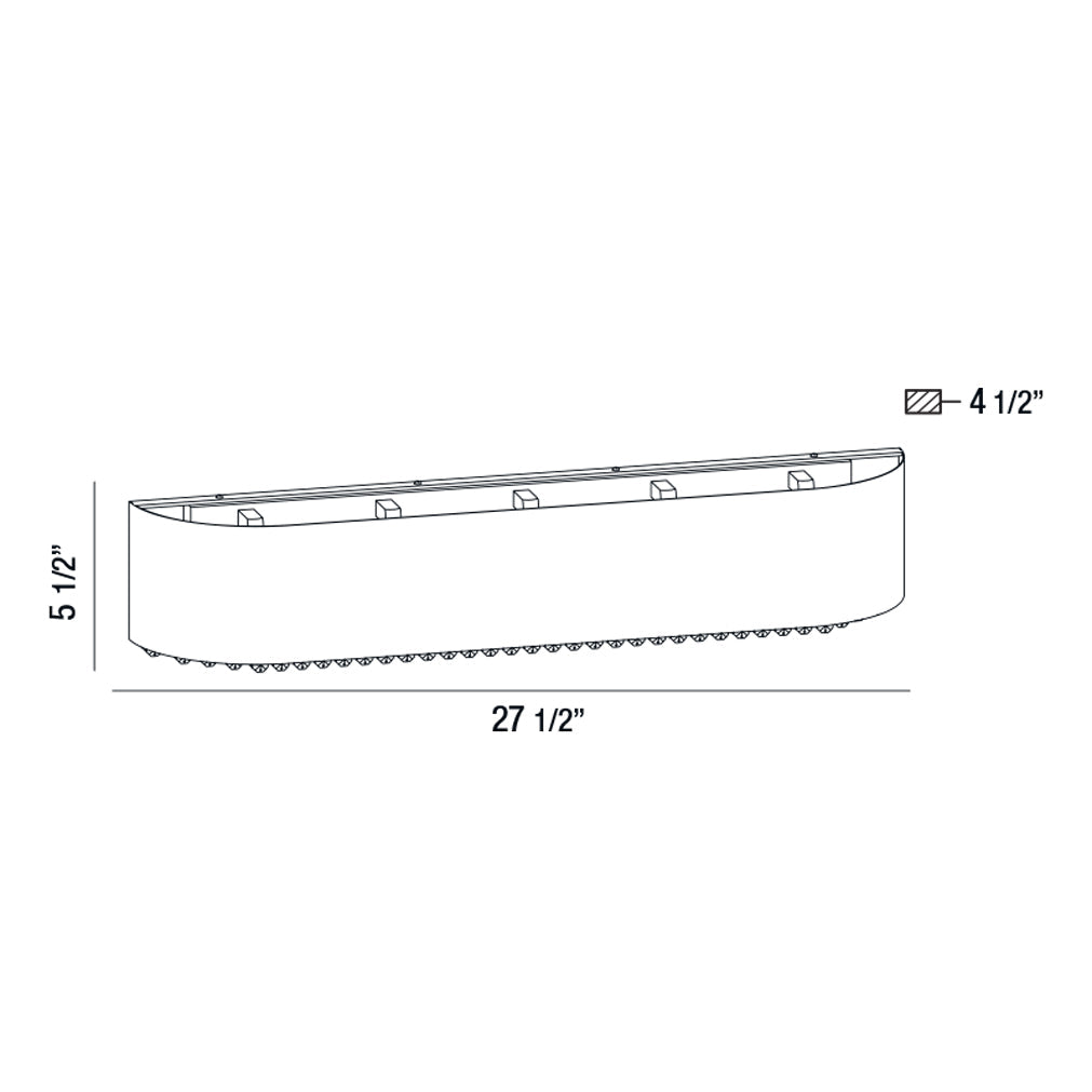 Eurofase Lighting Cara 28" 5-light Dimmable Halogen Bulb Satin Nickel Metal Bath Bar With Clear Crystal Shade