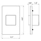 Eurofase Lighting Caravo 3" Black Flat Wall Sconce