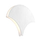 Eurofase Lighting Carlaw 12" White Dimmable Edge-Lit Integrated LED Scalloped Anodized Wall Sconce With White Acrylic Shade