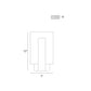 Eurofase Lighting Carta 12" 1-Light LED Integrated White Glass Shade Matte Black Steel Aluminum Wall Sconce