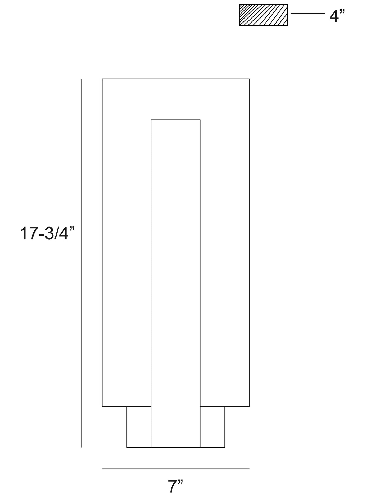 Eurofase Lighting Carta 18" 1-Light LED Integrated White Glass Shade Matte Black Steel Aluminum Wall Sconce