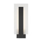 Eurofase Lighting Carta 18" 1-Light LED Integrated White Glass Shade Matte Black Steel Aluminum Wall Sconce