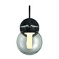 Eurofase Lighting Caswell 6" 1-Light Integrated LED Smoke Glass Shade Powder Coat Black Outdoor Wall Lantern