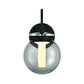 Eurofase Lighting Caswell 8" 1-Light Integrated LED Smoke Glass Shade Powder Coat Black Outdoor Wall Lantern