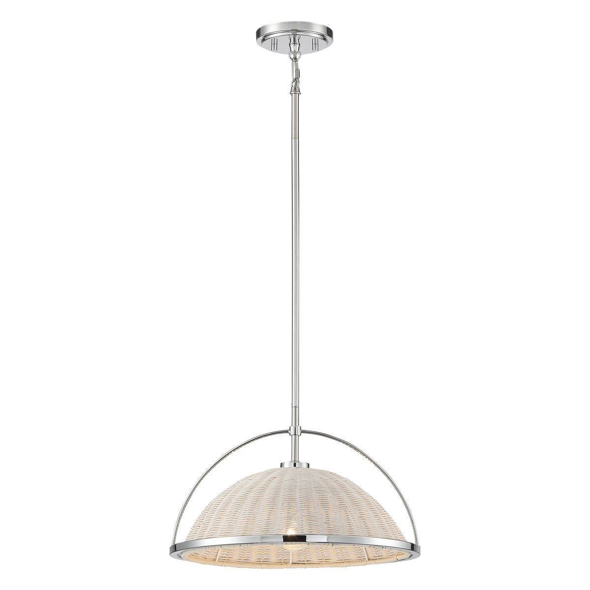 Eurofase Lighting Celeste 16" Dimmable Chrome Round Pendant Light