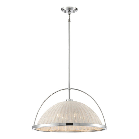 Eurofase Lighting Celeste 22" 4-Light Dimmable Chrome Round Pendant Light