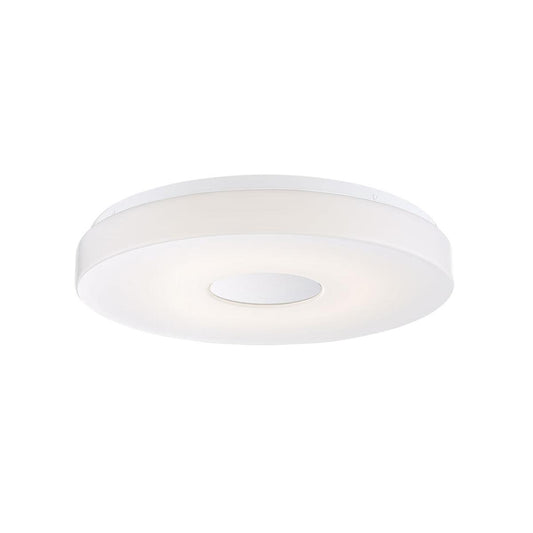 Eurofase Lighting Circo 15" Small 3000K Dimmable Integrated LED White Flush Mount With White Acrylic Shade