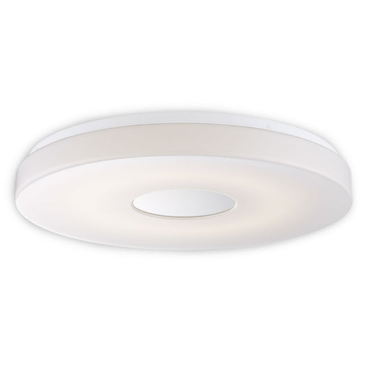 Eurofase Lighting Circo 19" Large 3000K Dimmable Integrated LED White Flush Mount With White Acrylic Shade