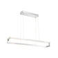 Eurofase Lighting Clinton 39" Small Dimmable Integrated LED Metal Linear Chrome Chandelier With Clear Crystal Shade