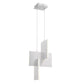 Eurofase Lighting Coburg 14" Small Dimmable Integrated LED Aluminum Pendant Light With Clear Acrylic Shade