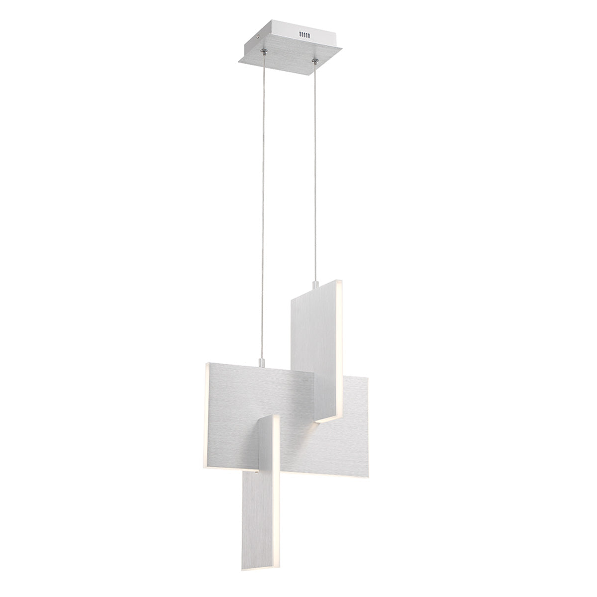 Eurofase Lighting Coburg 14" Small Dimmable Integrated LED Aluminum Pendant Light With Clear Acrylic Shade