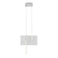 Eurofase Lighting Coburg 14" Small Dimmable Integrated LED Aluminum Pendant Light With Clear Acrylic Shade
