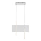 Eurofase Lighting Coburg 20" Large Dimmable Integrated LED Aluminum Pendant Light With Clear Acrylic Shade