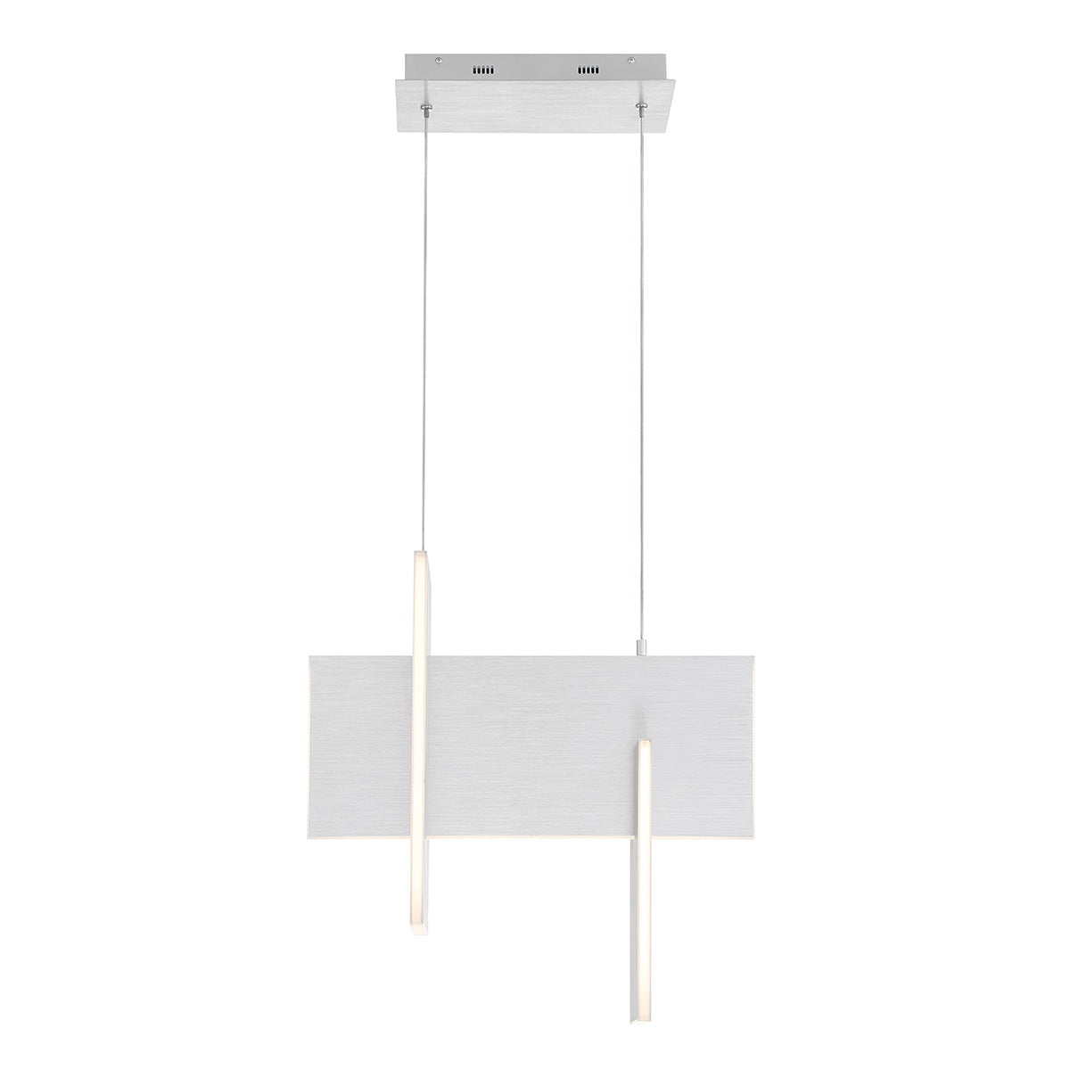 Eurofase Lighting Coburg 20" Large Dimmable Integrated LED Aluminum Pendant Light With Clear Acrylic Shade