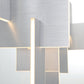 Eurofase Lighting Coburg 42" Extra Large Dimmable Integrated LED Metal Linear Aluminum Chandelier With White Acrylic Shades