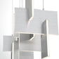 Eurofase Lighting Coburg 42" Extra Large Dimmable Integrated LED Metal Linear Aluminum Chandelier With White Acrylic Shades