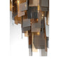 Eurofase Lighting Cocolina 29" 19-light Incandescent Antique Brass Round Chandelier With Amber Glass Shade Accents