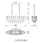 Eurofase Lighting Cocolina 48" 11-light Incandescent Antique Brass Linear Chandelier With Amber Glass Shade Accents