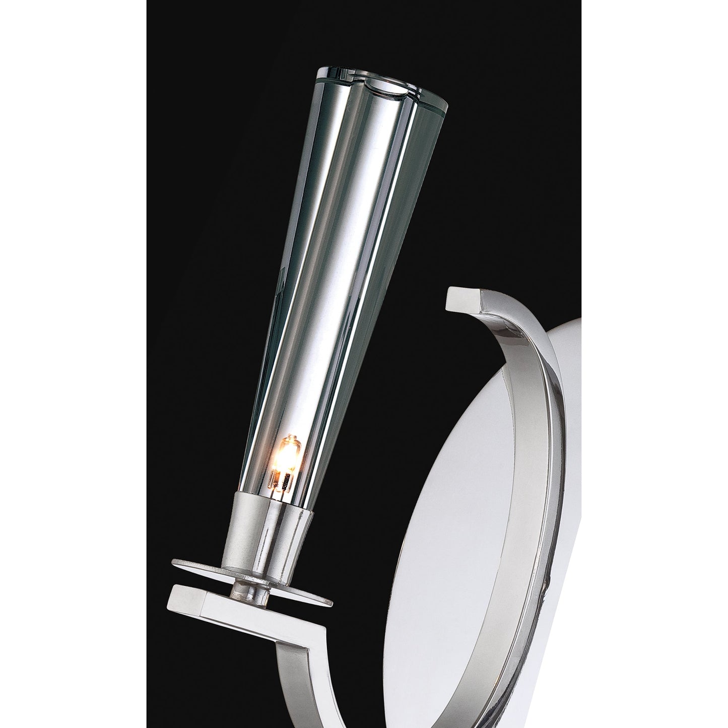 Eurofase Lighting Cromo 11" 2-Light Dimmable Halogen Bulb Polished Chrome Wall Sconce With Clear Glass Shades