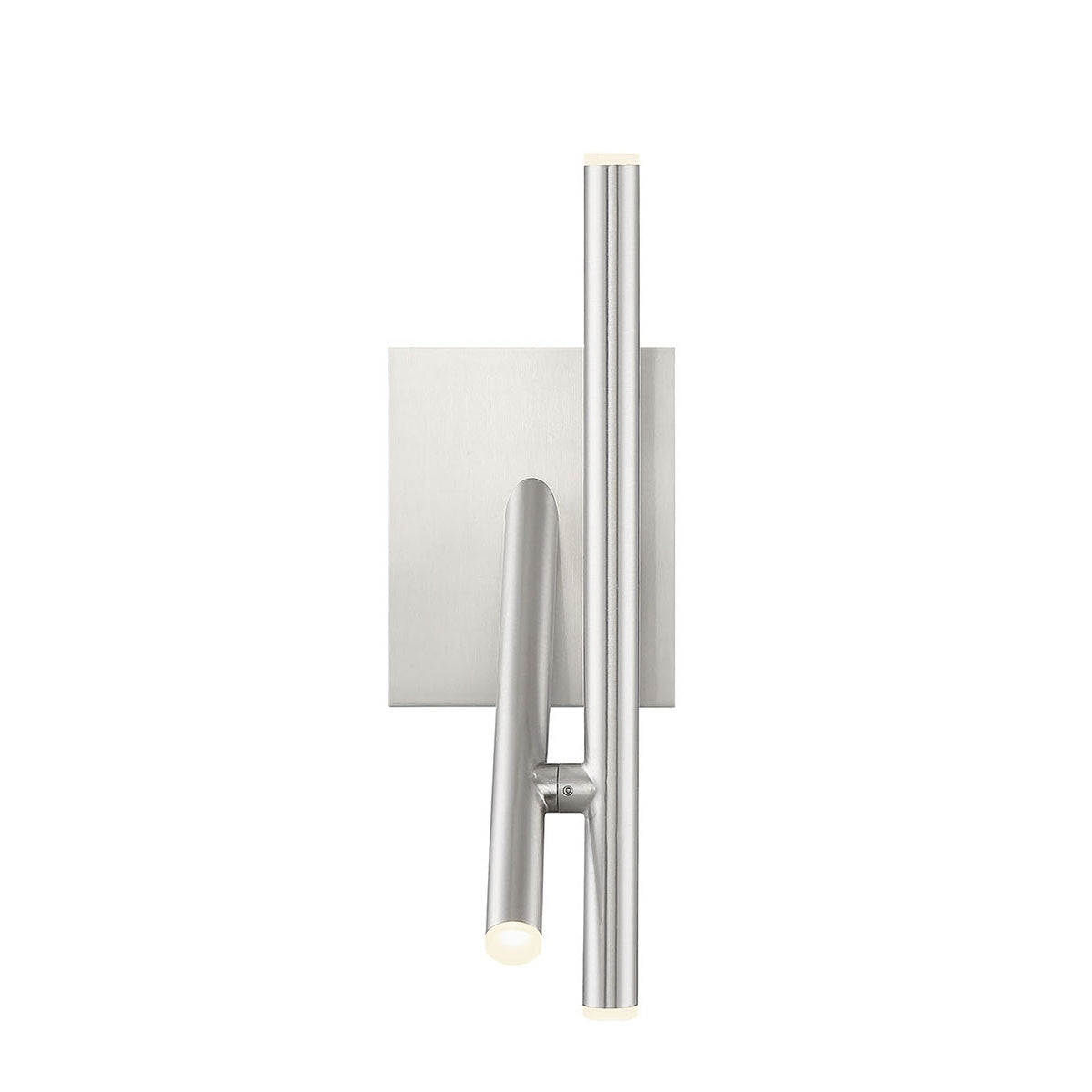 Eurofase Lighting Crossroads 5" 3-Light Integrated LED Satin Nickel Wall Sconce With Frosted Acrylic Shades