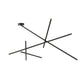 Eurofase Lighting Crossroads 57" 9-Light Dimmable Integrated LED Black Flush Mount With Frosted Acrylic Shades
