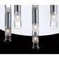 Eurofase Lighting Cube 14" 6-Light Dimmable Integrated LED Chrome Flush Mount With Clear Glass Shades