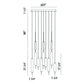 Eurofase Lighting Cumberland 22" 12-Light Dimmable Integrated LED Black Round Chandelier With Opal Glass Shades
