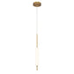 Eurofase Lighting Cumberland 5" Dimmable Integrated LED Antique Brass Pendant Light With Opal Glass Shade