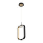 Eurofase Lighting Dagmar 9" Dimmable Integrated LED Black Pendant Light With Dome Glass Shade