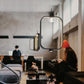 Eurofase Lighting Dagmar 9" Dimmable Integrated LED Black Pendant Light With Dome Glass Shade