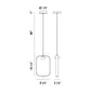 Eurofase Lighting Dagmar 9" Dimmable Integrated LED Black Pendant Light With Dome Glass Shade