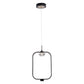 Eurofase Lighting Dagmar 9" Dimmable Integrated LED Black Pendant Light With Dome Glass Shade