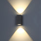 Eurofase Lighting Dale 3" Dimmable Integrated LED Metal Graphite Gray Outdoor Wall Sconce With Frosted Glass Shade