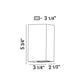 Eurofase Lighting Dale 3" Dimmable Integrated LED Metal Graphite Gray Outdoor Wall Sconce With Frosted Glass Shade