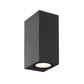 Eurofase Lighting Dale 3" Dimmable Integrated LED Metal Graphite Gray Outdoor Wall Sconce With Frosted Glass Shade