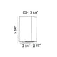 Eurofase Lighting Dale 3" Dimmable Integrated LED Metal Marine Gray Outdoor Wall Sconce With Frosted Glass Shade