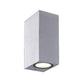 Eurofase Lighting Dale 3" Dimmable Integrated LED Metal Marine Gray Outdoor Wall Sconce With Frosted Glass Shade