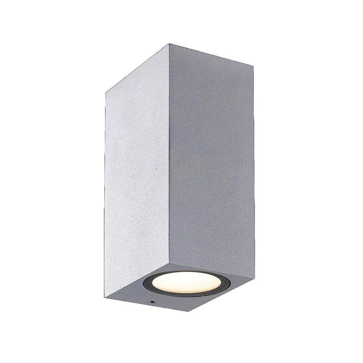 Eurofase Lighting Dale 3" Dimmable Integrated LED Metal Marine Gray Outdoor Wall Sconce With Frosted Glass Shade