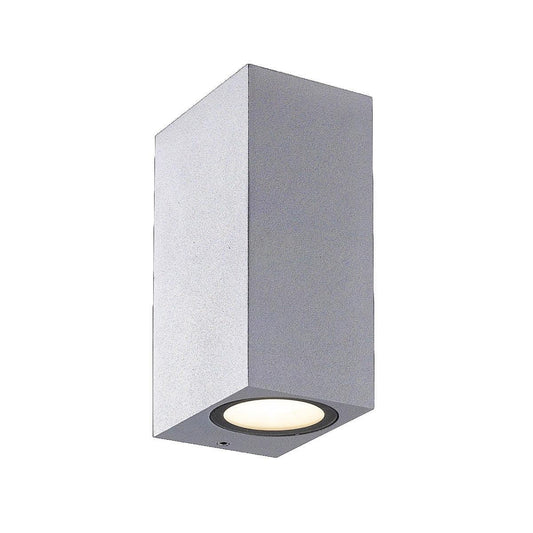 Eurofase Lighting Dale 3" Dimmable Integrated LED Metal Marine Gray Outdoor Wall Sconce With Frosted Glass Shade