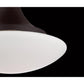 Eurofase Lighting Dallner 10" Dimmable Integrated LED Bronze Flush Mount With Opal White Glass Shade