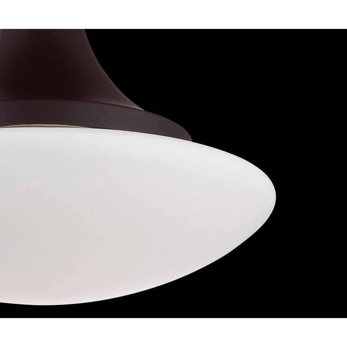 Eurofase Lighting Dallner 10" Dimmable Integrated LED Bronze Flush Mount With Opal White Glass Shade