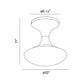 Eurofase Lighting Dallner 10" Dimmable Integrated LED Bronze Flush Mount With Opal White Glass Shade