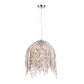 Eurofase Lighting Danza 20" 6-light Round Dimmable Halogen Bulb Chrome Chandelier With Cognac Crystal Shades