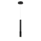 Eurofase Lighting Davenport 2" Integrated LED Black Pendant Light With Short Textured Aluminum Shade
