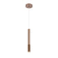 Eurofase Lighting Davenport 2" Integrated LED Champagne Pendant Light With Short Textured Aluminum Shade