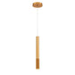 Eurofase Lighting Davenport 2" Integrated LED Gold Pendant Light With Short Textured Aluminum Shade